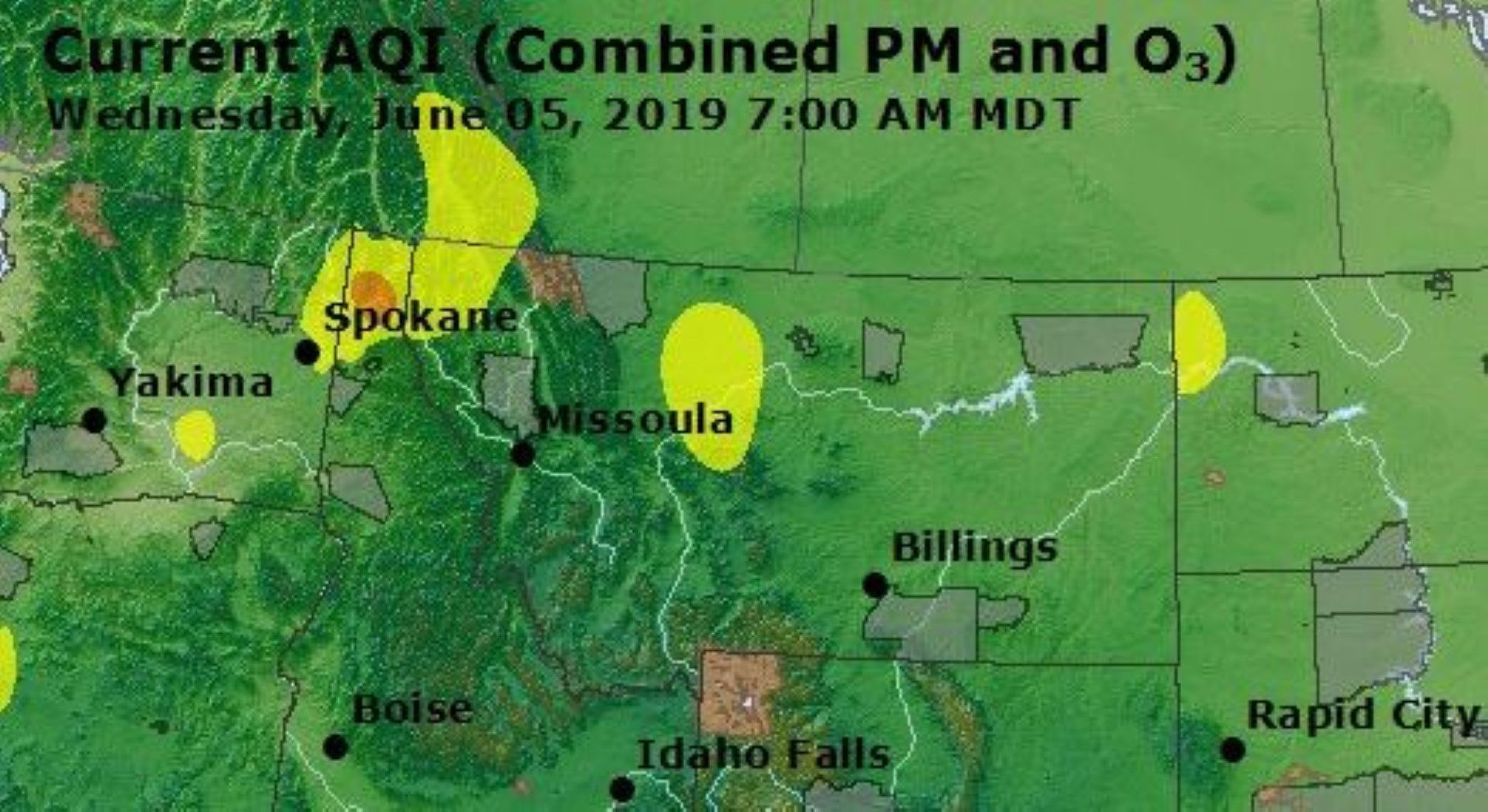 Sandpoint Air Quality June 5